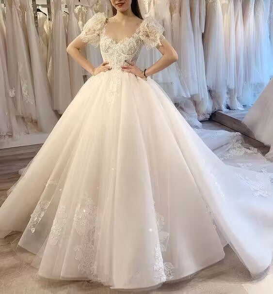 Vintage Fairy Corset Dresses White Long Formal Gown Wedding Dresses Main image